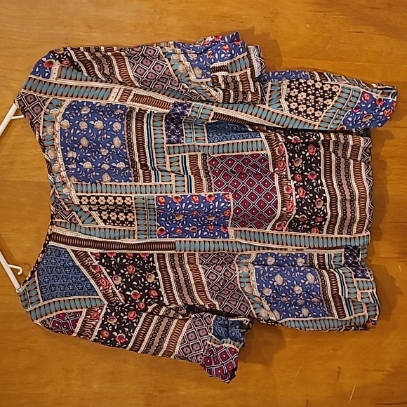 American Eagle Outfitters NWT Colorful Floral Blouse Adult S - Picture 2 of 7